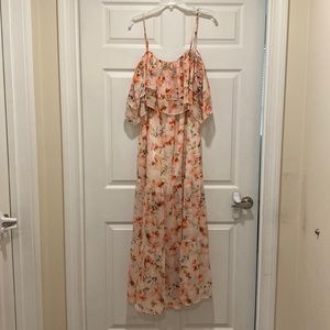 BB Dakota- Size S- off the shoulder floral maxi